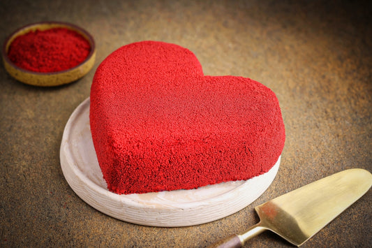 Red Velvet Heart Cake [100% Pure Veg]